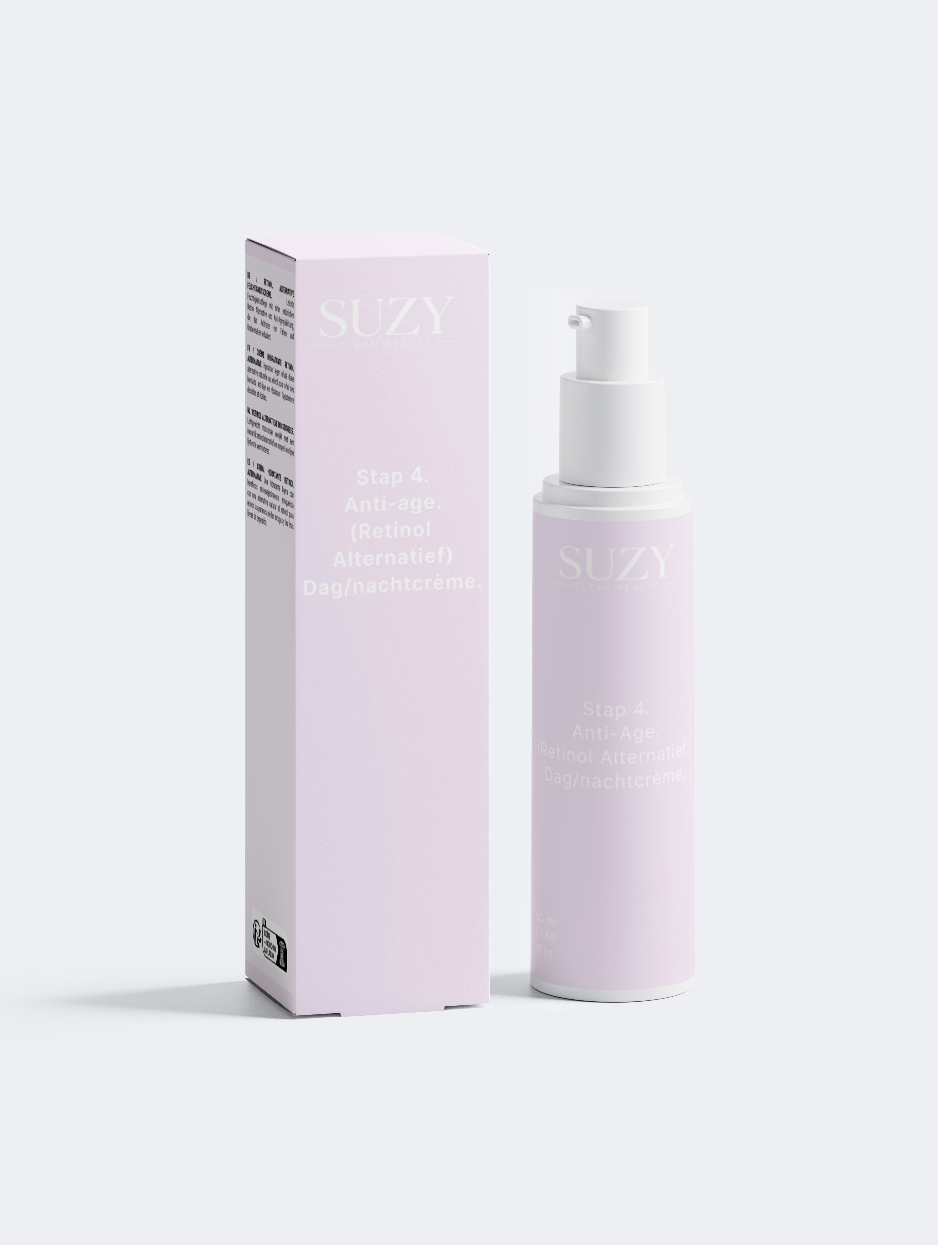 Stap 4. Anti-age dag/nachtcrème met biologisch alternatief voor retinol.